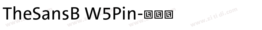 TheSansB W5Pin字体转换
